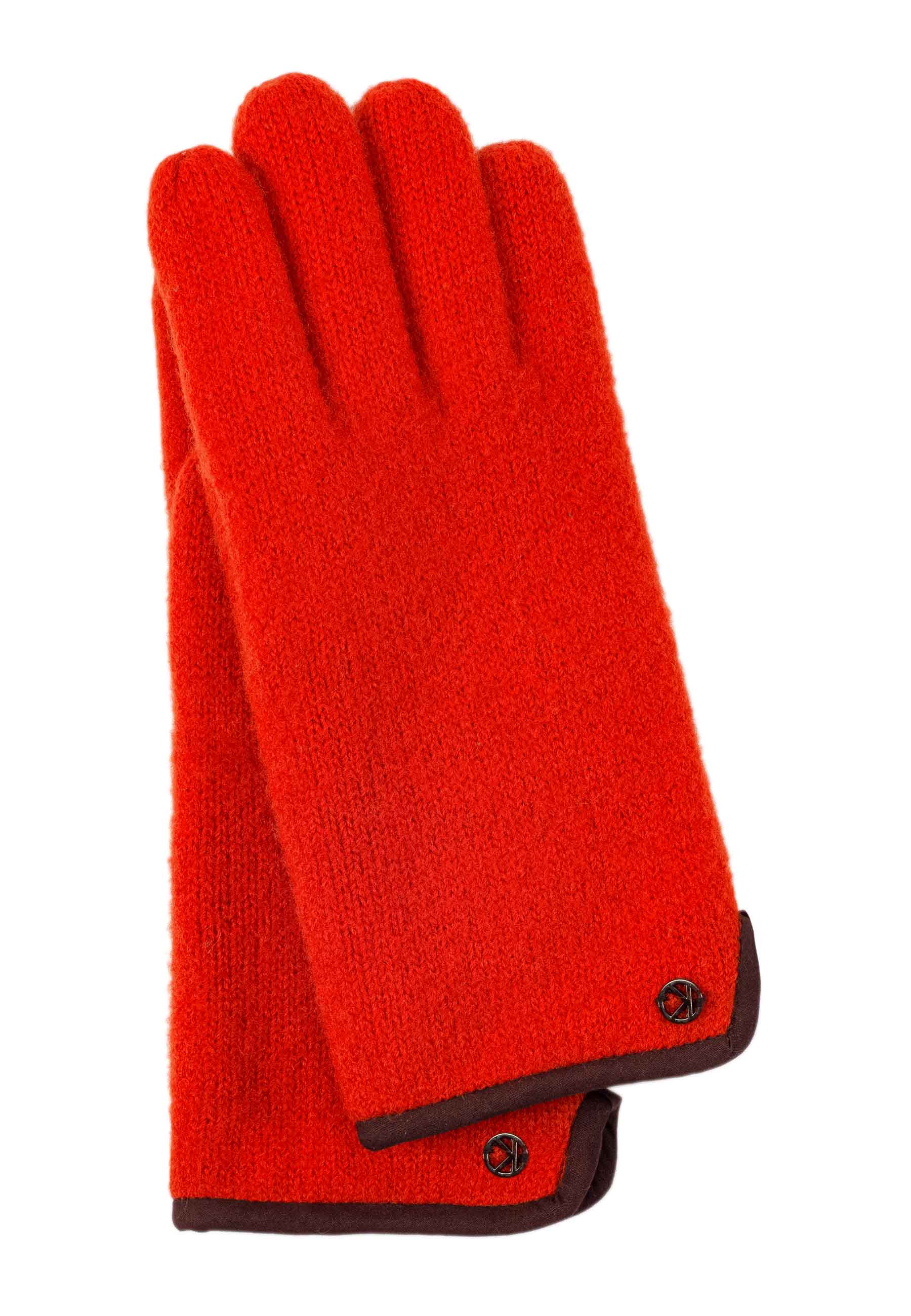 KESSLER Sasha - red - 6,5 - Damen Walkstrickhandschuh 