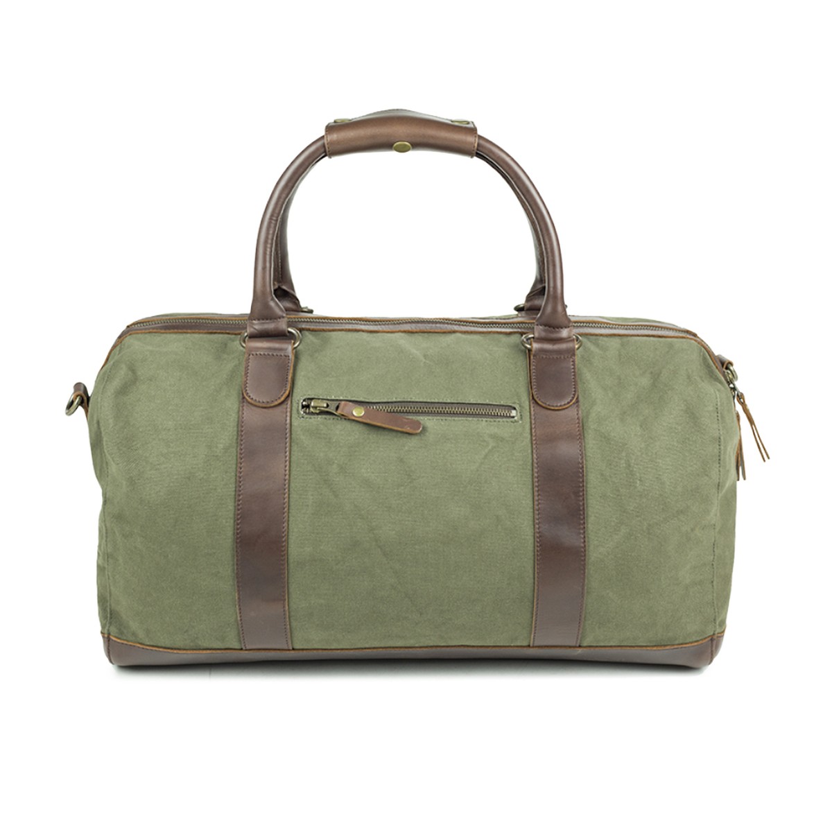 BUCKLE & SEAM - Weekender Willow -Canvas Waxed ROYAL GREEN