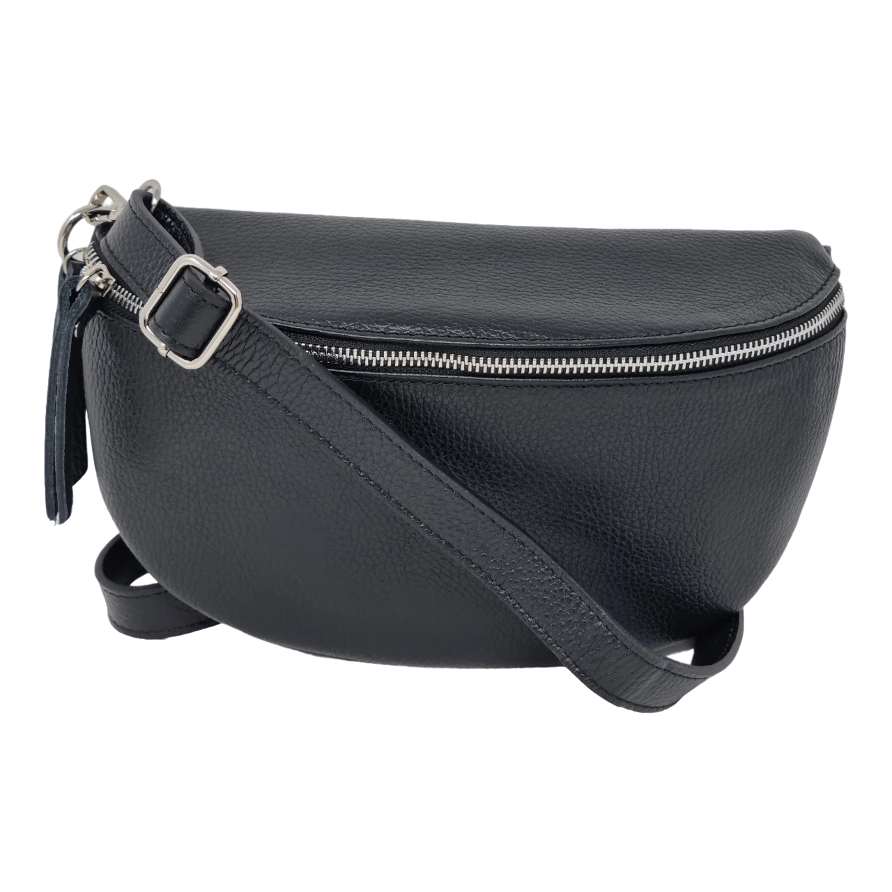 Body Bag in Leder  - black