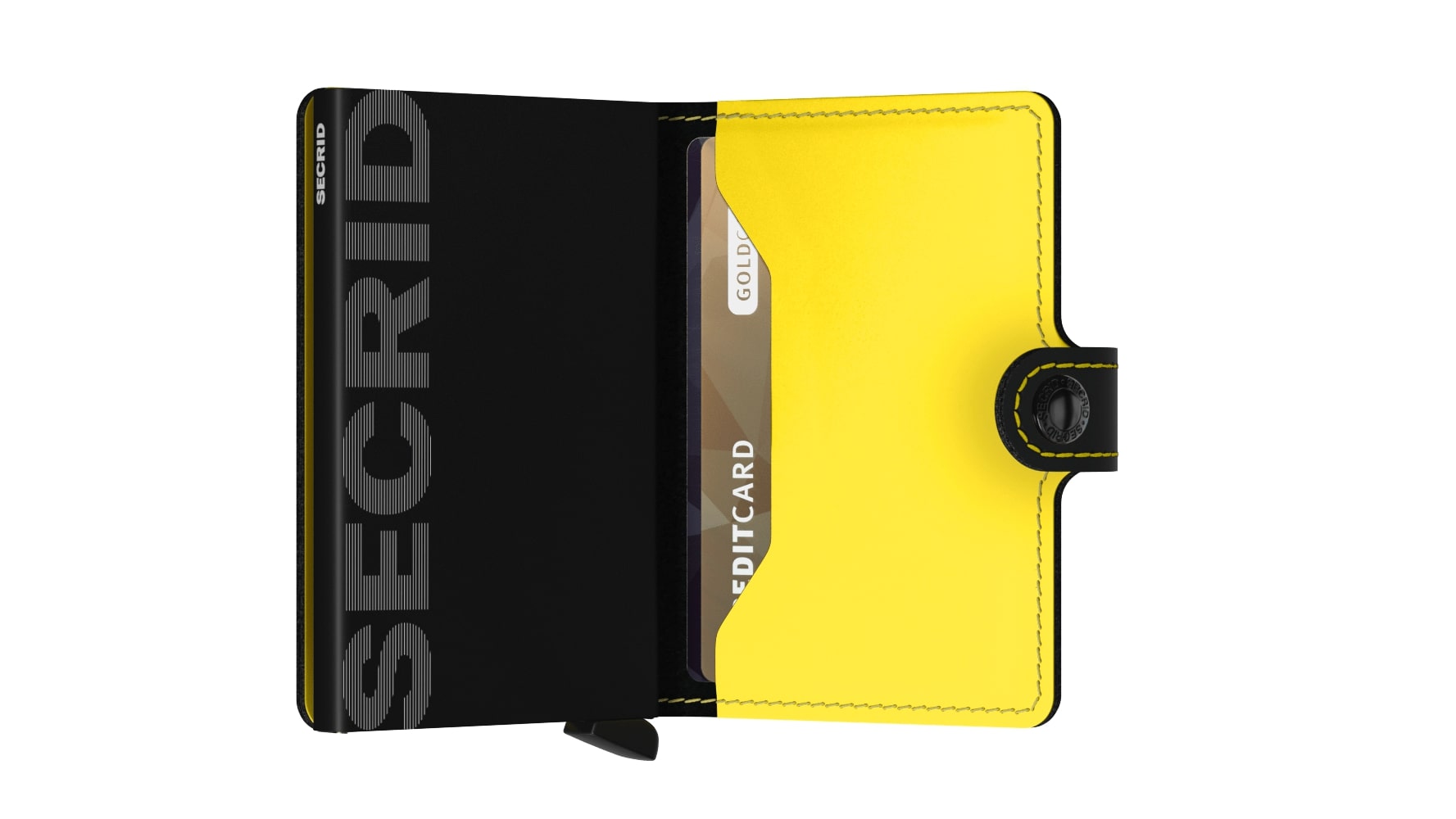 Secrid Miniwallet Matte MM-Black & Yellow