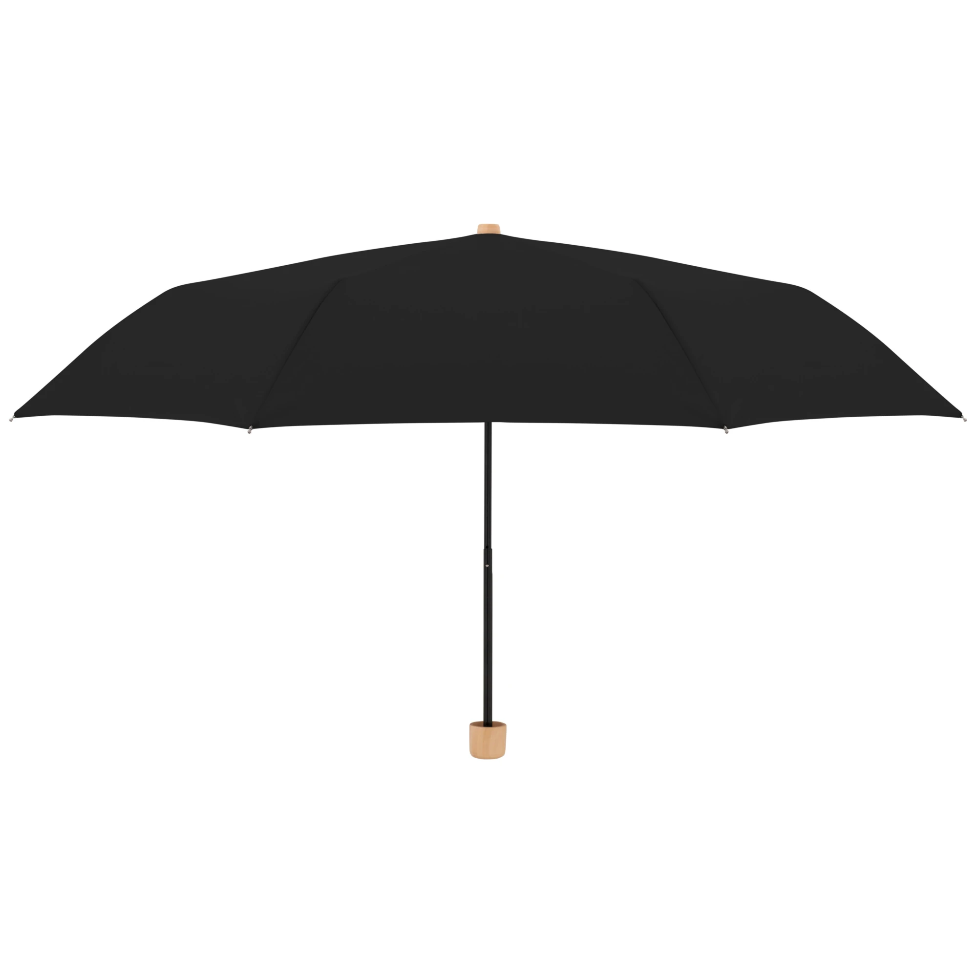 Doppler nature mini - Nachhaltiger Regenschirm (Farbe : Simply Black)